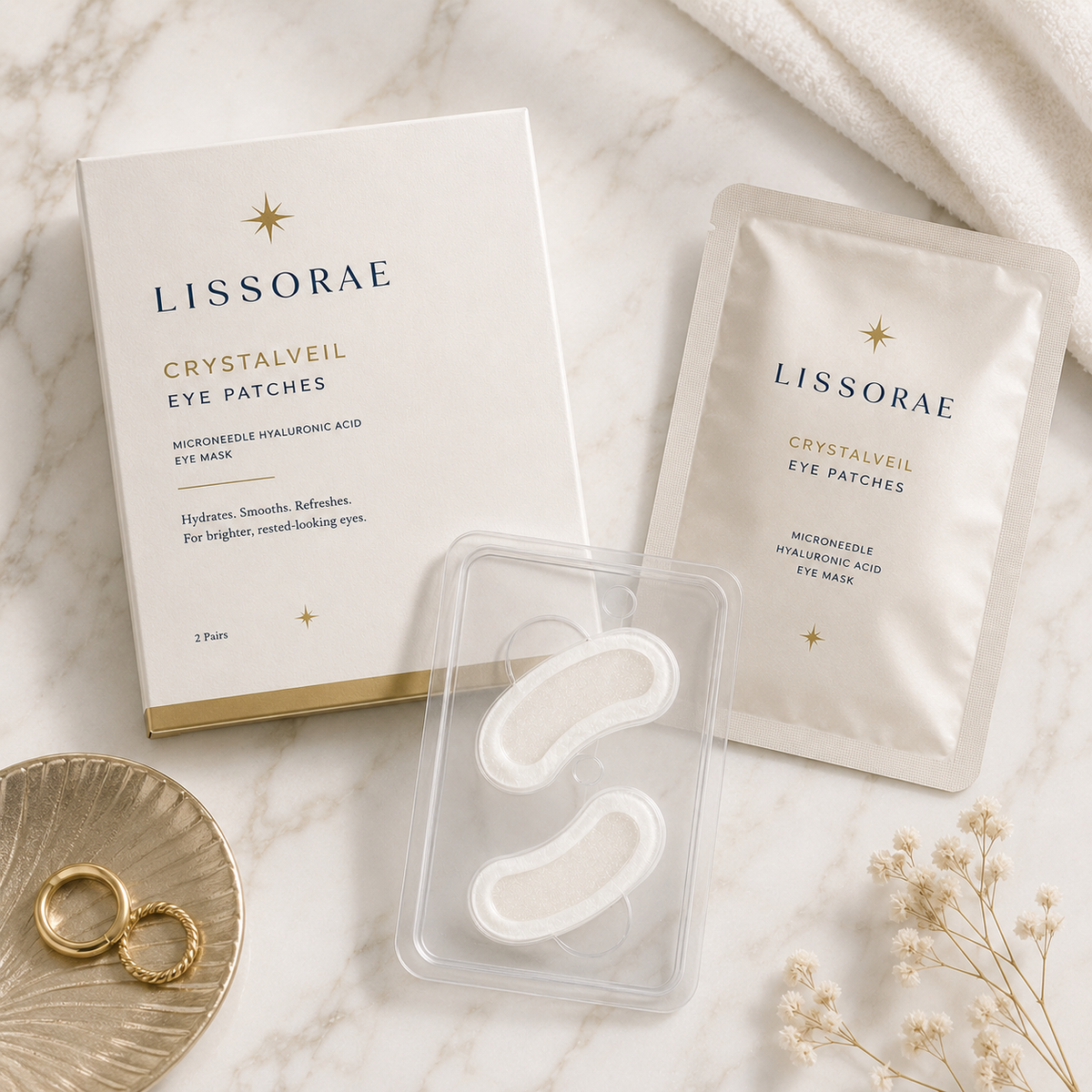 CrystalVeil Micro-Needle Eye Patches
