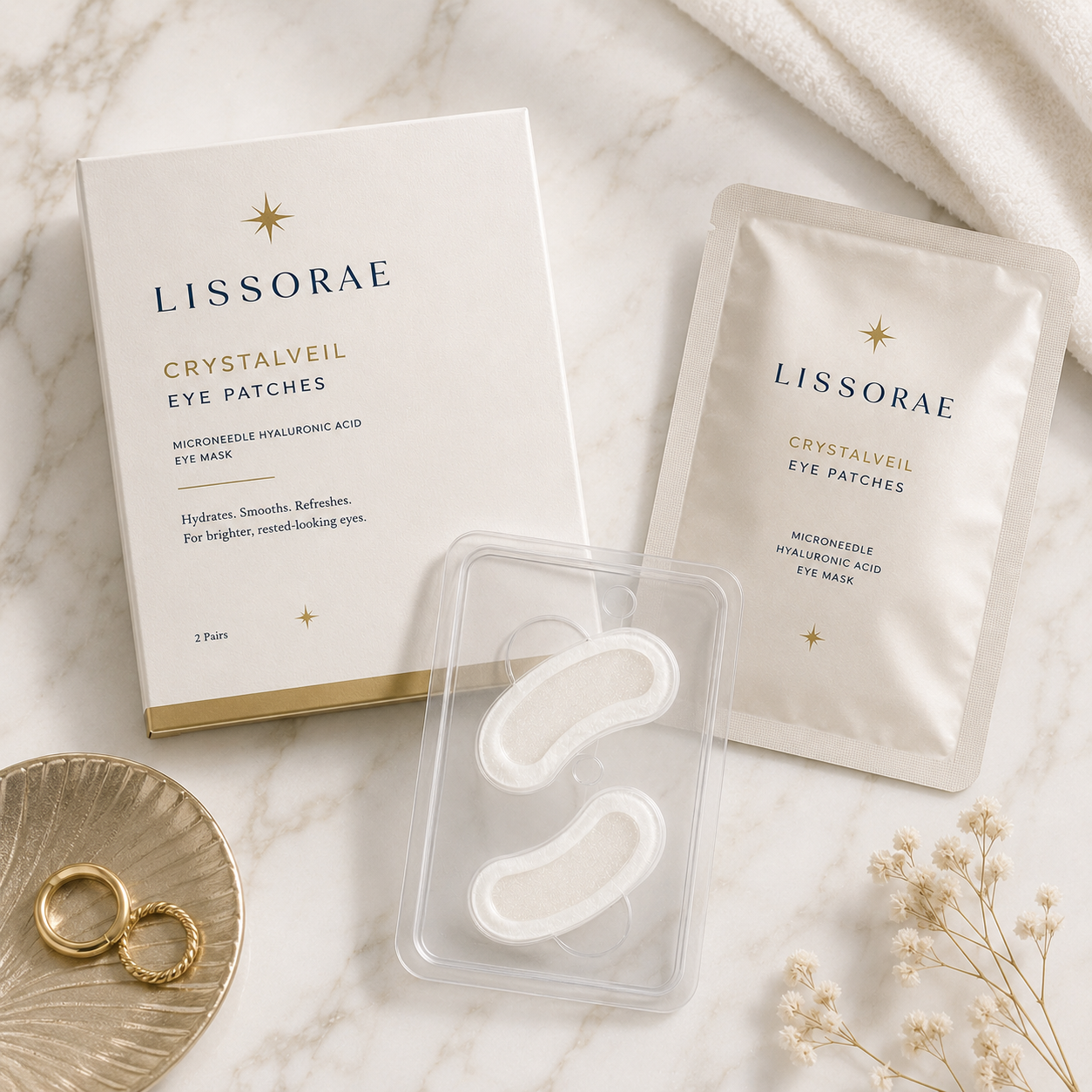 CrystalVeil Micro-Needle Eye Patches