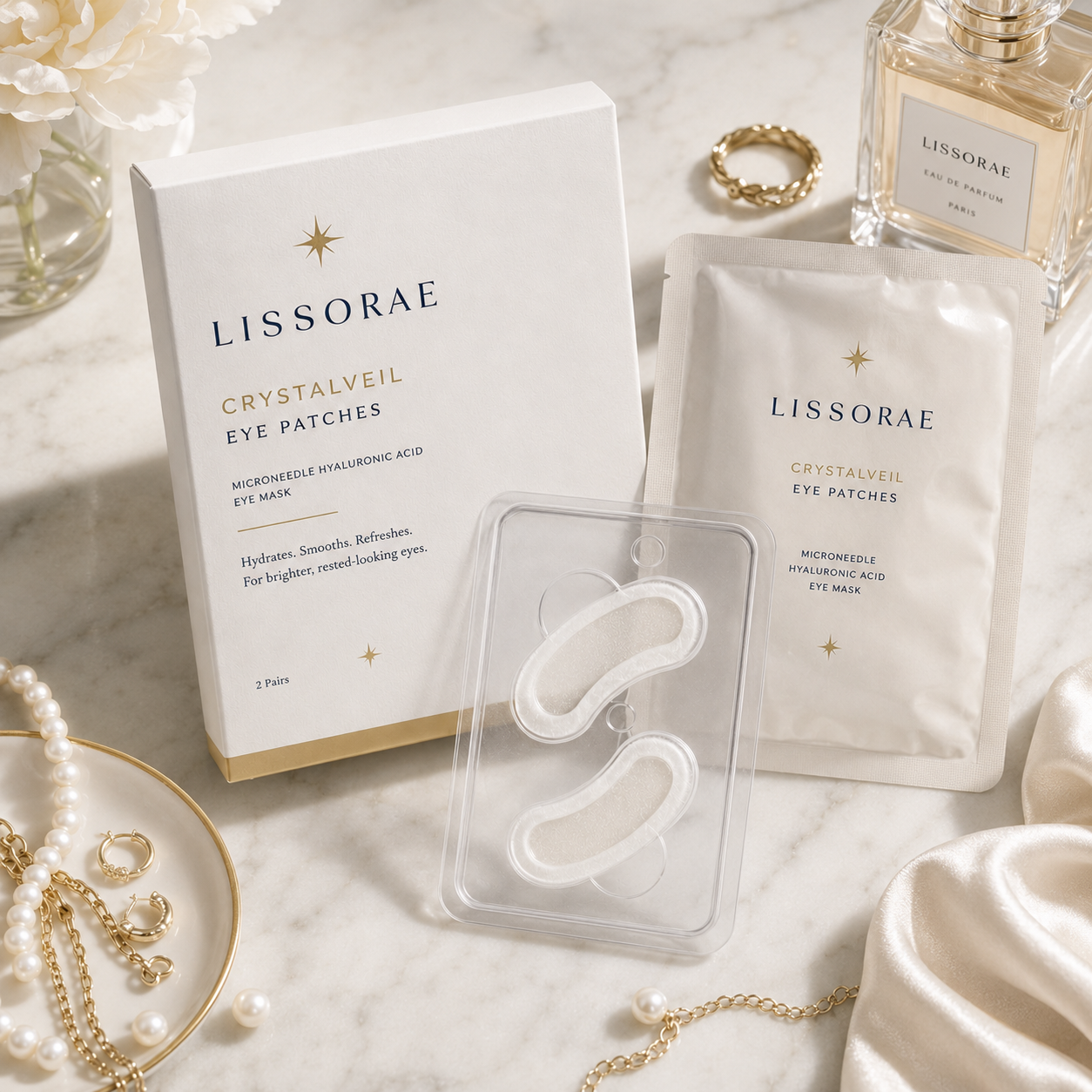 CrystalVeil Micro-Needle Eye Patches